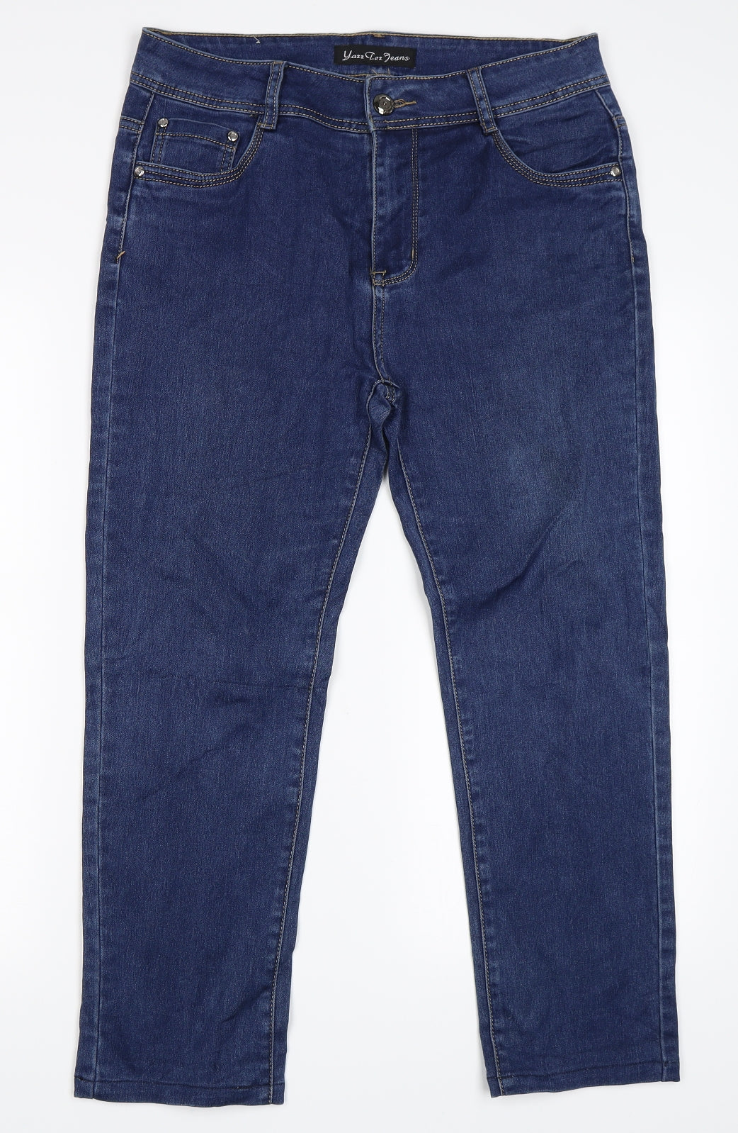 Yazz Collection Womens Blue   Straight Jeans Size 32 in L25 in