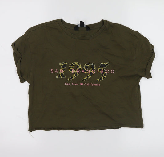 New Look Girls Green   Cropped T-Shirt Size 11-12 Years  - San Francisco