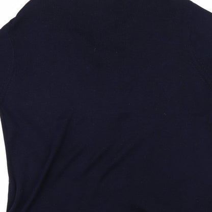 Brand and care label for Talbots women’s blue jumper, size L