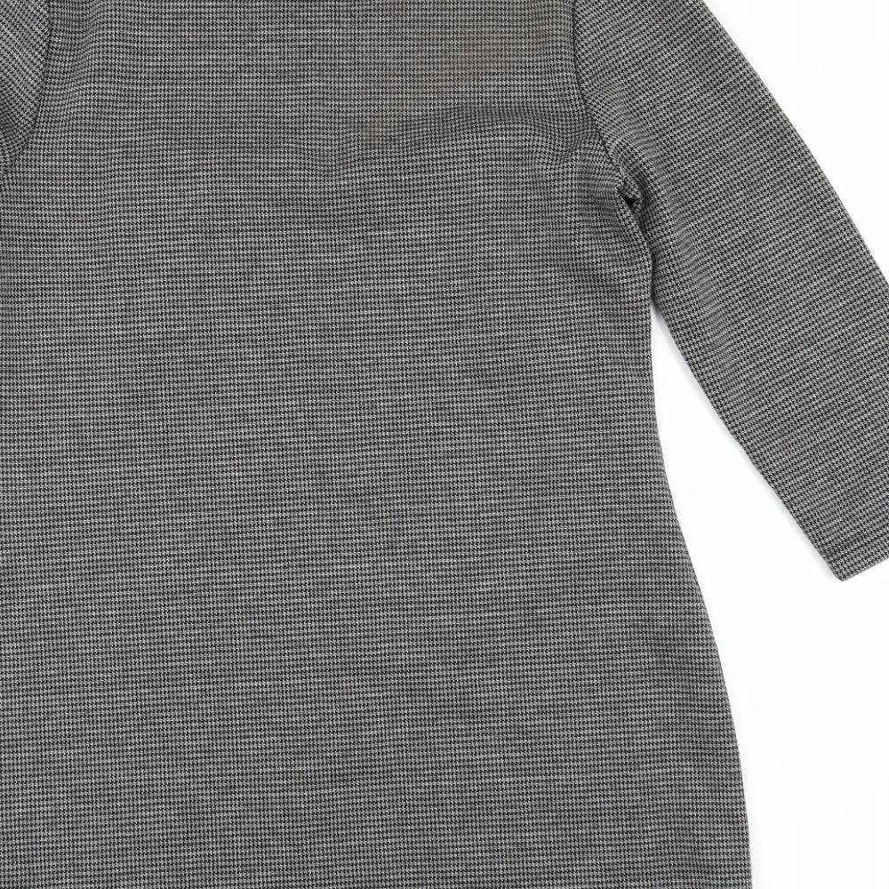 Papaya Womens Grey Check  Mini  Size 10