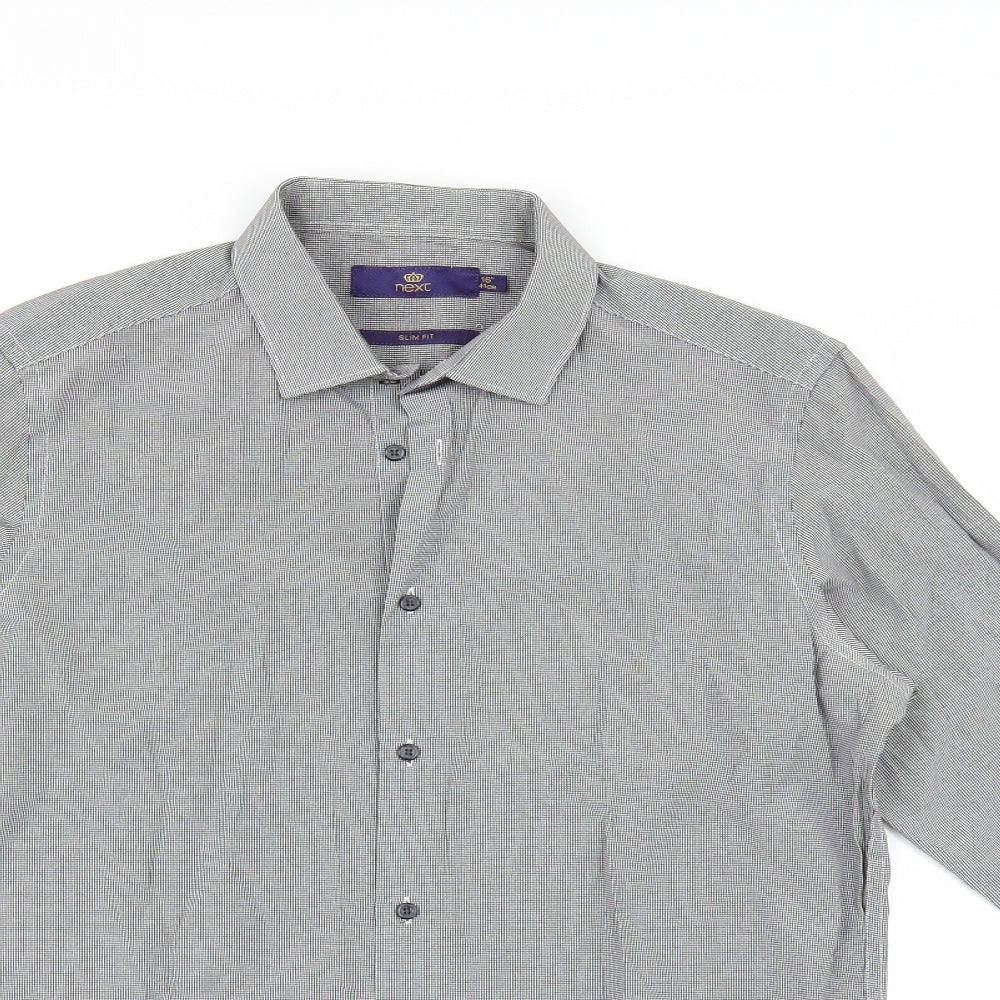 NEXT Mens Grey    Button-Up Size 16