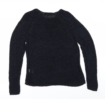 Back view of Debbie Morgan women’s blue jumper, size XL