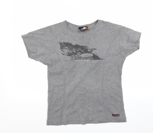 Extreamapatagomia Boys Grey   Basic T-Shirt Size L