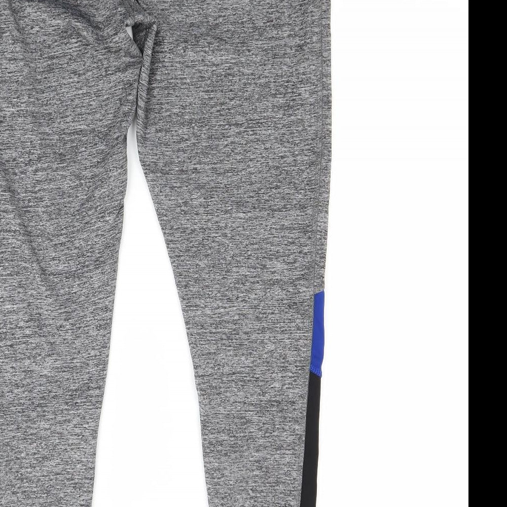 Workout Womens Grey   Jogger Leggings Size L L24 in
