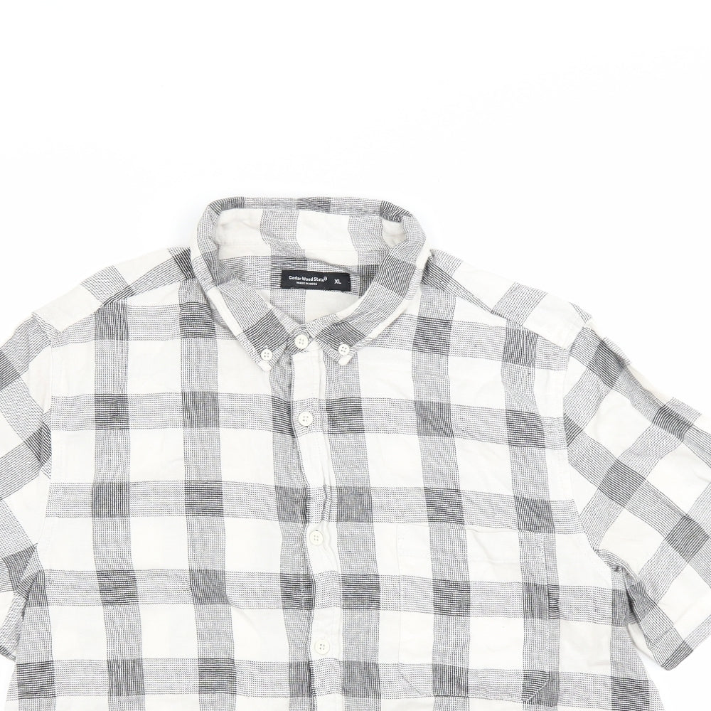 Ceader wood state Mens White    Button-Up Size XL