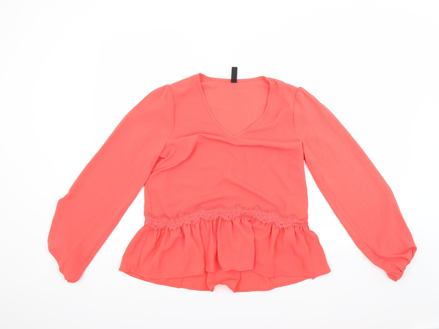 Yas Womens Red   Basic Blouse Size S