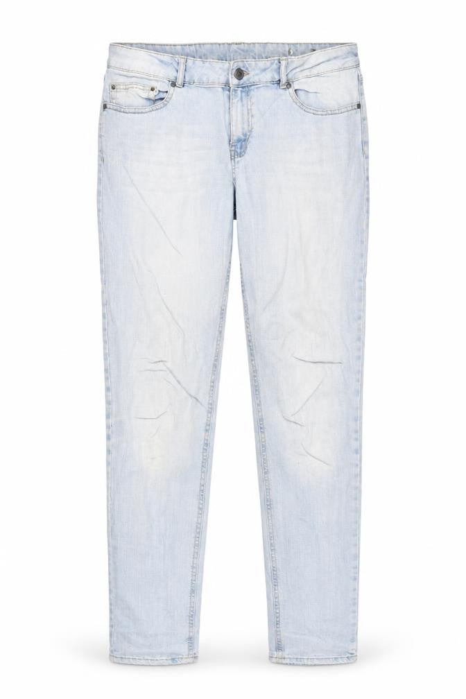 Mango Womens Blue  Denim Straight Jeans Size 44 L33 in