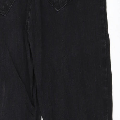 Brand and care label for Primark women’s black jegging jeans, size UK 8, 25-inch leg