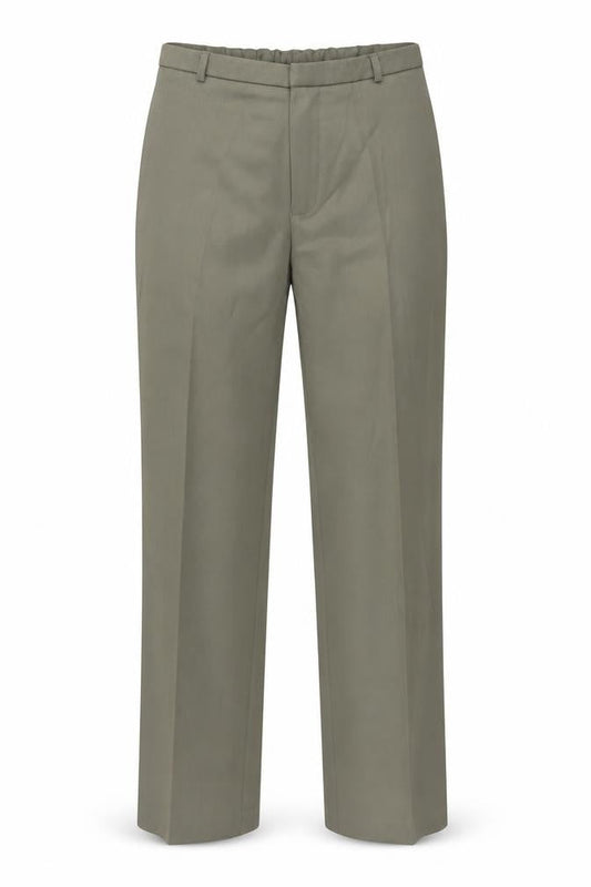 Front view of Mexx women’s green trousers, size UK 10, 27-inch leg