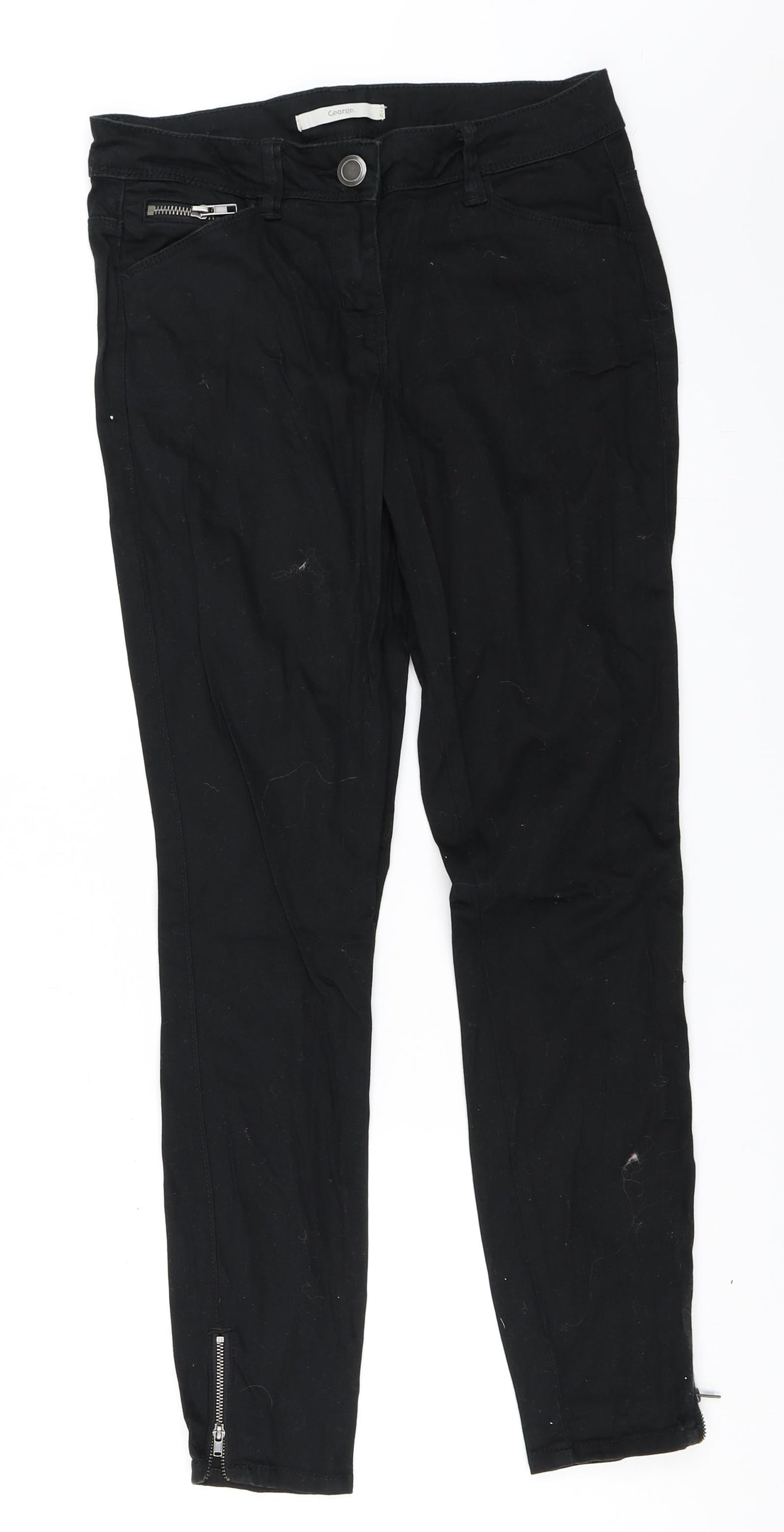 George Womens Black   Skinny Jeans Size 8 L27 in