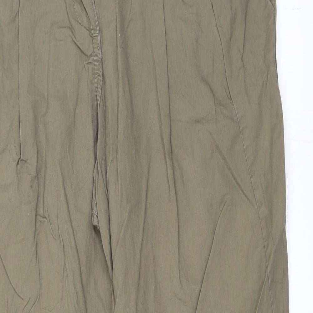 H&M Womens Green   Chino Trousers Size 34 L28 in