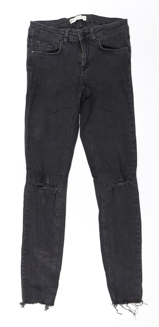 Gina Tricot Womens Black  Denim Skinny Jeans Size 38 L29 in