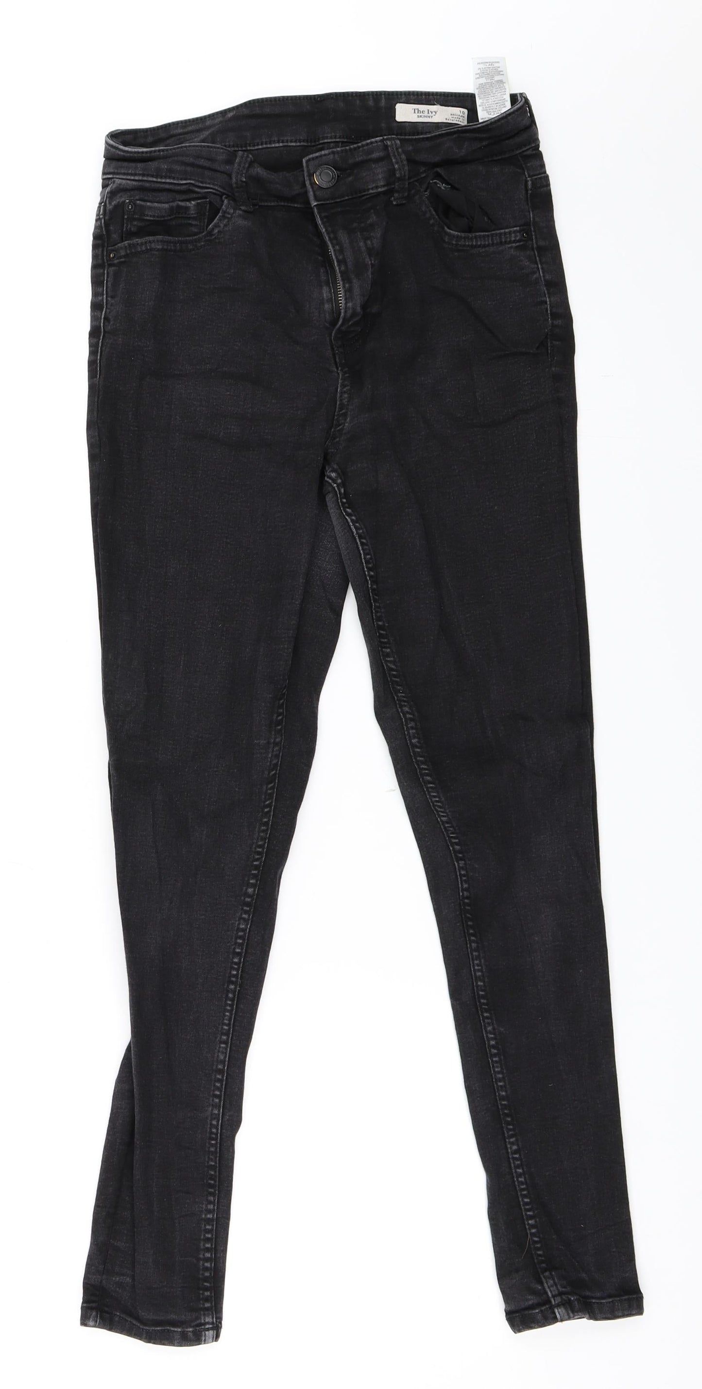 Marks and Spencer Womens Black  Denim Skinny Jeans Size 10 L27 in
