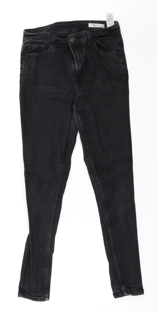 Marks and Spencer Womens Black  Denim Skinny Jeans Size 10 L27 in