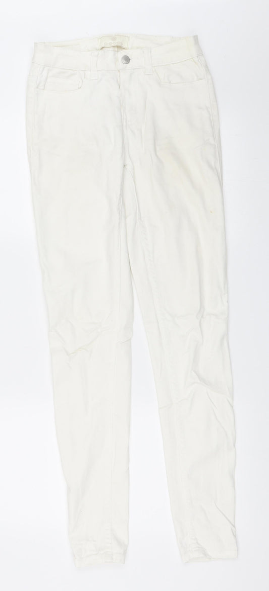 Pieces Womens Ivory   Skinny Jeans Size XS L32 in