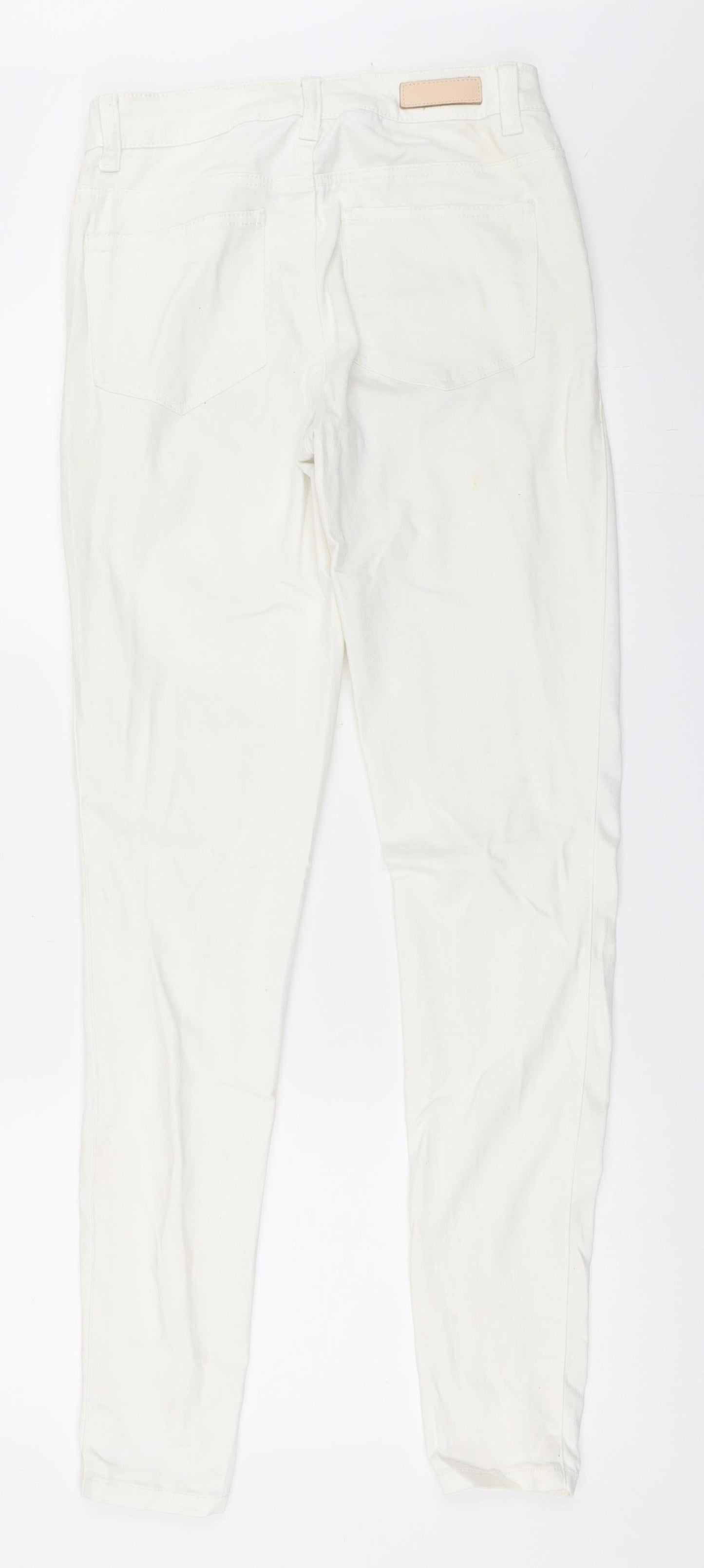 Pieces Womens Ivory   Skinny Jeans Size XS L32 in
