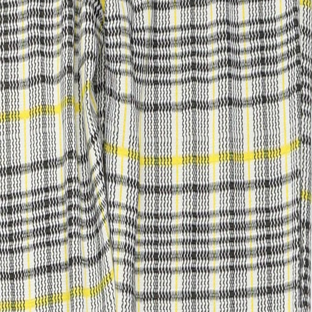 Missi London Womens Yellow   Capri Trousers Size 10 L25 in
