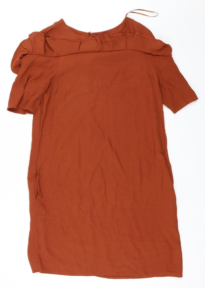 Tu Womens Orange   Shift  Size 12