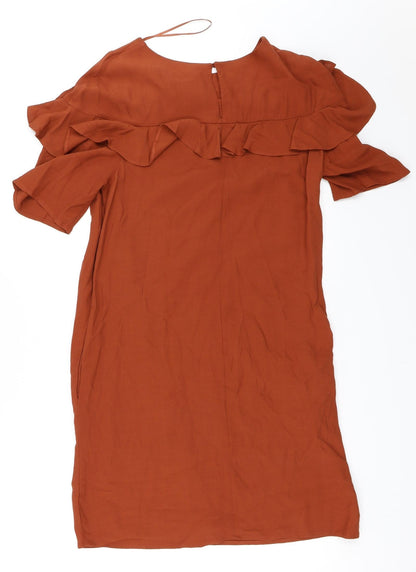 Tu Womens Orange   Shift  Size 12