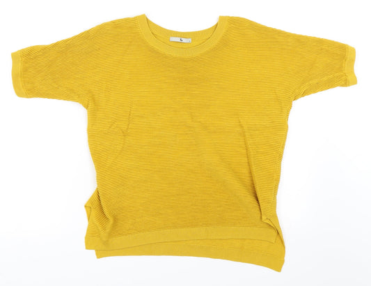 TU Womens Yellow   Pullover Jumper Size 12