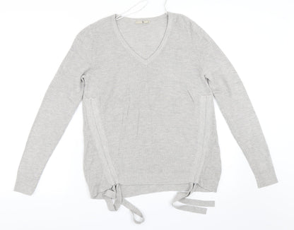 Additional front view of Tu women’s grey jumper, size UK 12