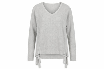 Front view of Tu women’s grey jumper, size UK 12