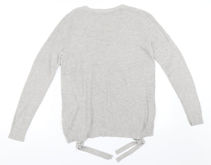 Back view of Tu women’s grey jumper, size UK 12