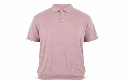 Front view of River Island women’s pink basic polo, size L