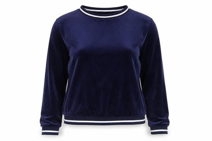 Front view of Atmosphere women’s blue jumper, size UK 10