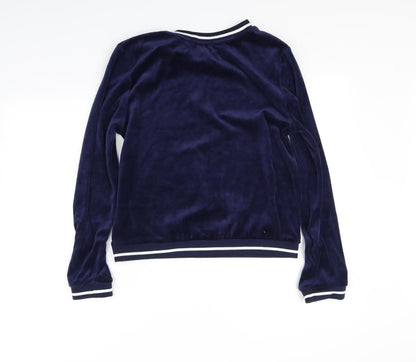 Back view of Atmosphere women’s blue jumper, size UK 10