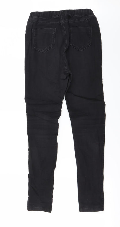 Back view of Marks & Spencer women’s black jegging jeans, size UK 10, 26-inch leg