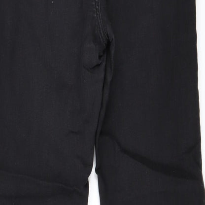 Brand and care label for Marks & Spencer women’s black jegging jeans, size UK 10, 26-inch leg