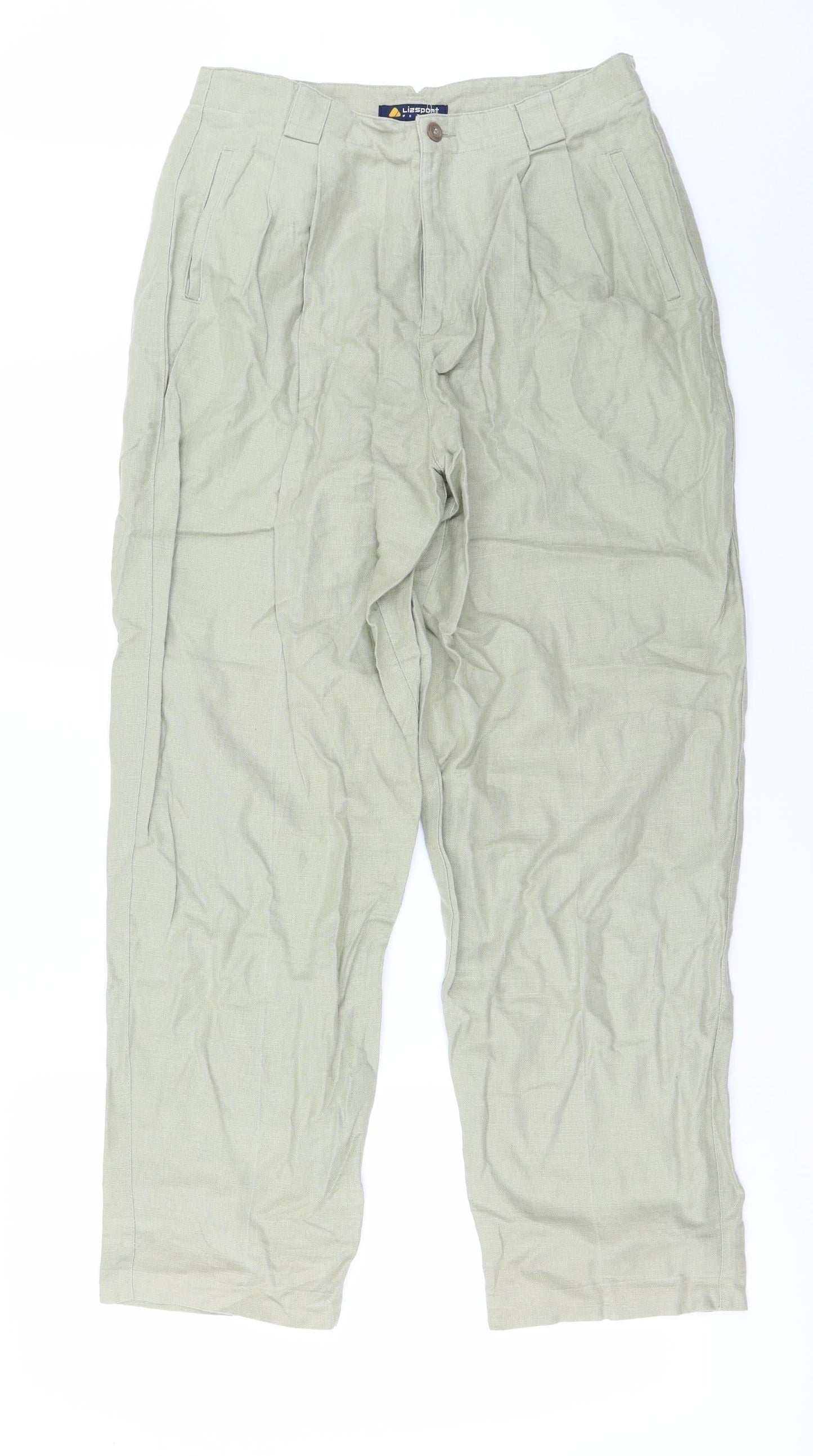 Preworn Womens Green   Trousers  Size 12 L26 in