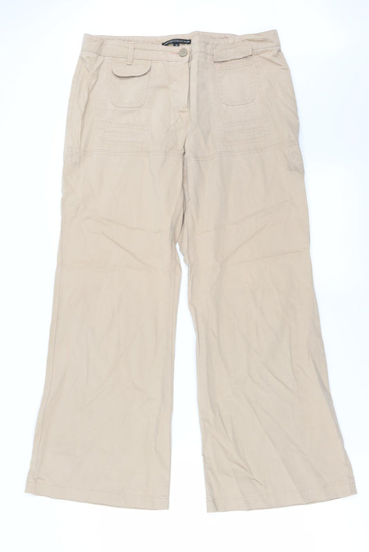 Marks and Spencer Womens Pink   Trousers  Size 14 L25 in
