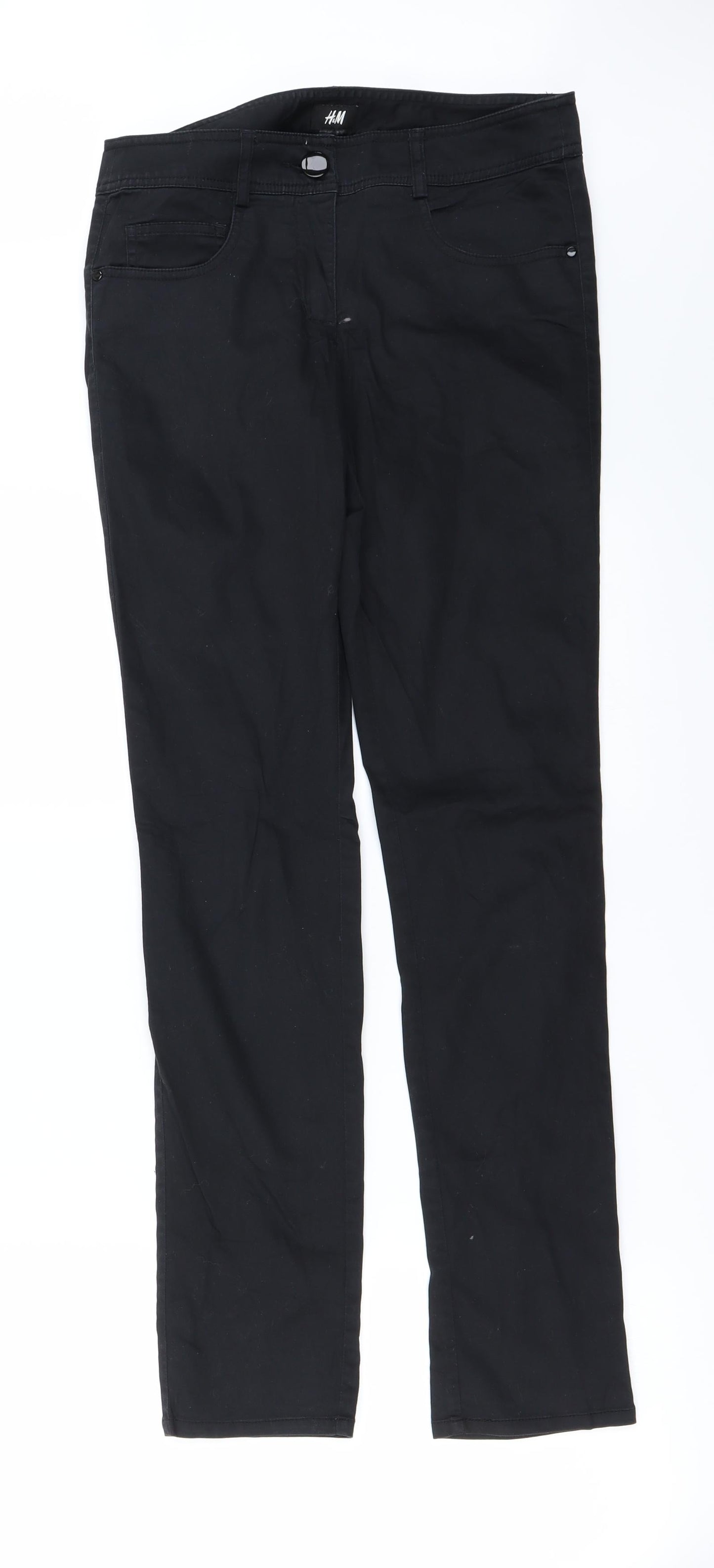 H&M Womens Black   Straight Jeans Size 6 L29 in