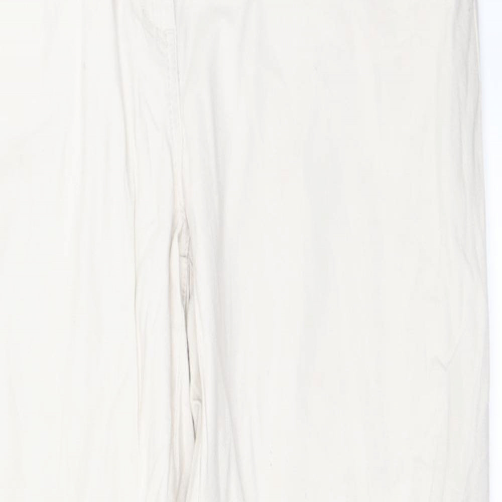 Preworn  Womens Beige   Straight Jeans Size 18 L27 in