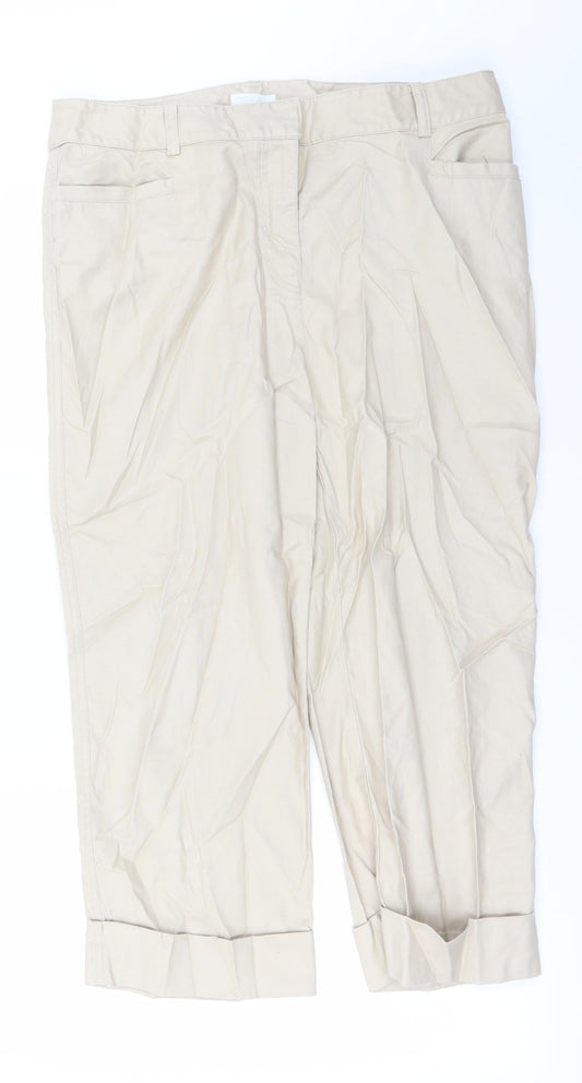 Charter Club Womens Beige   Trousers  Size 14 L27 in