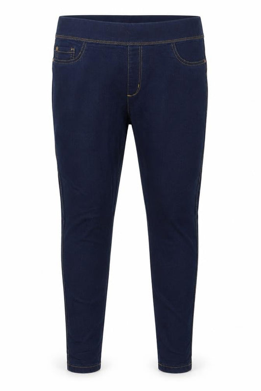 Front view of denim co women’s blue skinny jeans, size UK 14, 23-inch leg