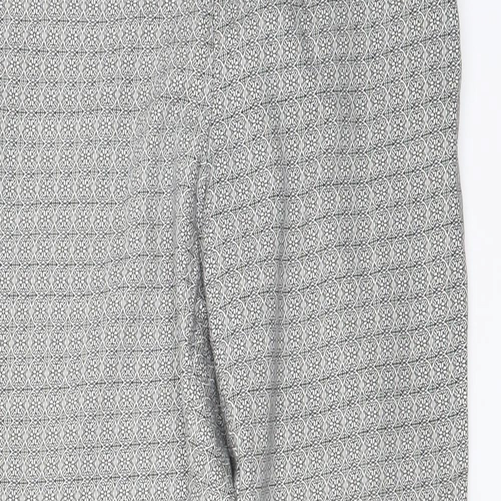 H&M Womens Grey   Trousers  Size 8 L26 in