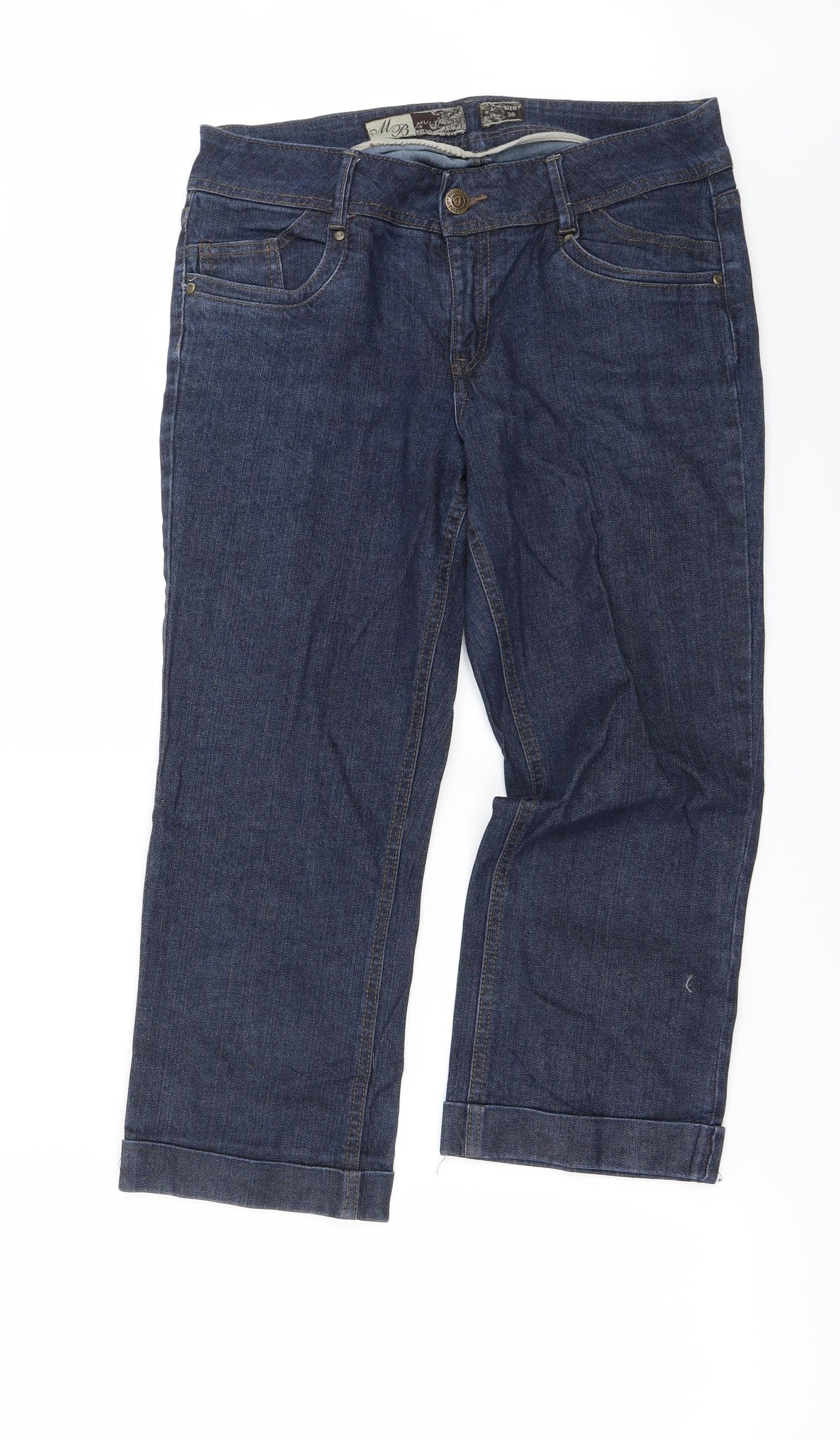 Preworn Womens Black   Straight Jeans Size 8 L20 in
