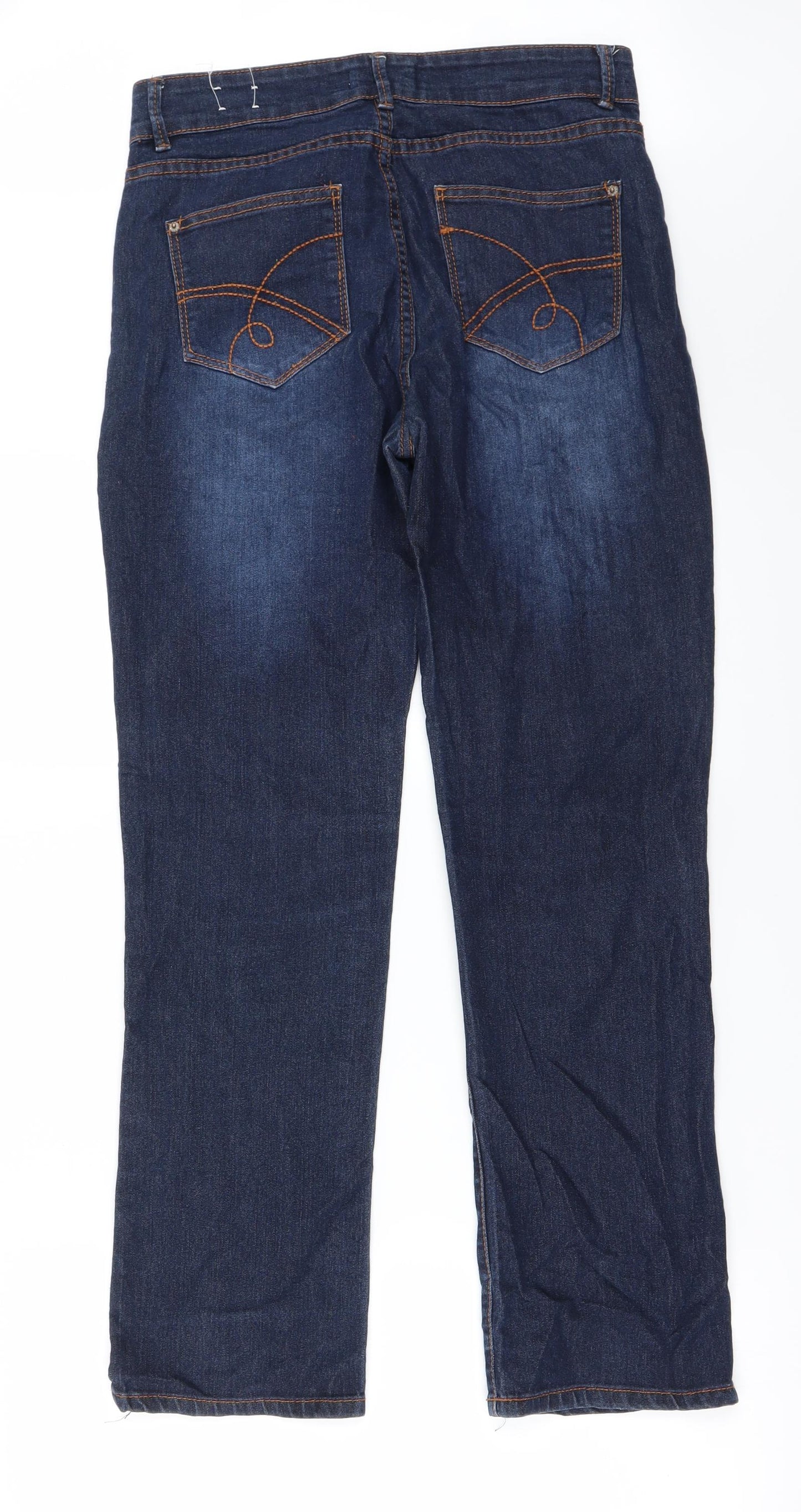 Janina Womens Blue   Straight Jeans Size 30 in L28 in