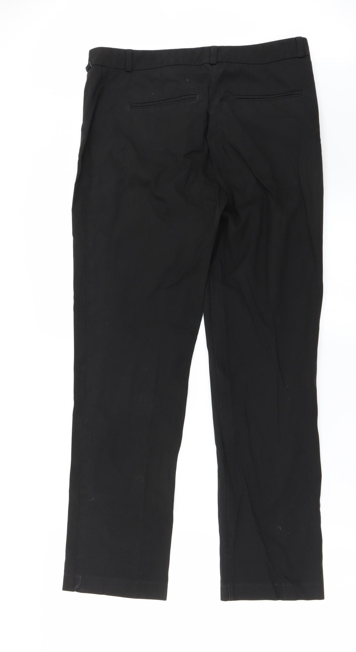 Preworn Womens Black   Trousers  Size 30 in L25 in