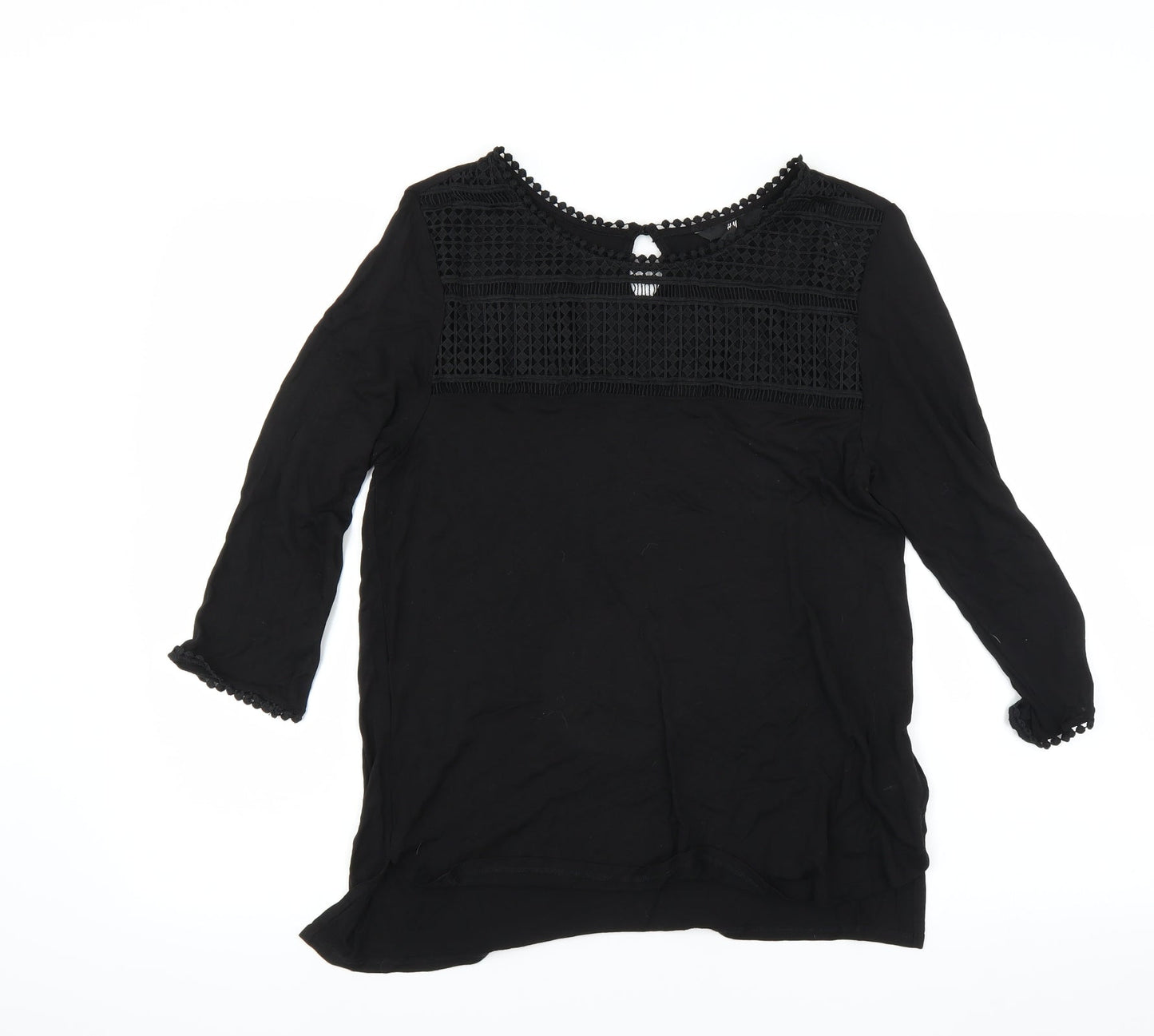 H&M Womens Black   Basic Blouse Size M