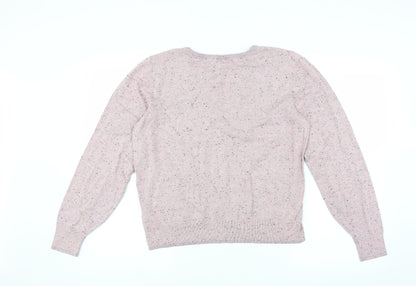Back view of H&M women’s pink jumper, size L