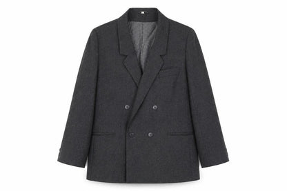 Front view of Preworn women’s grey jacket suit jacket, size UK 16