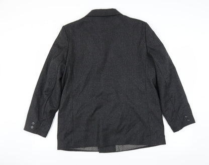 Back view of Preworn women’s grey jacket suit jacket, size UK 16