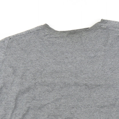 Close-up detail of Next men’s grey jumper, size XL