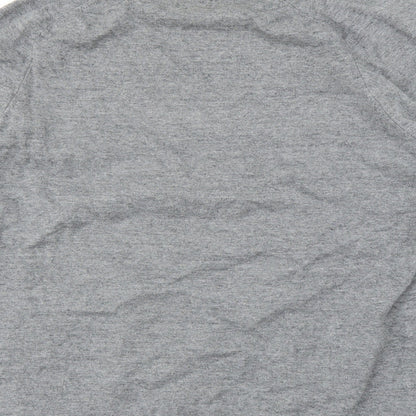 Brand and care label for Next men’s grey jumper, size XL
