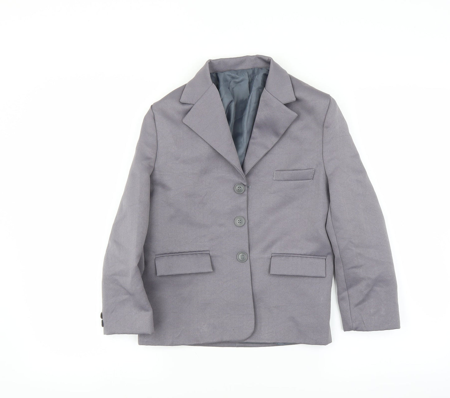 Preworn Womens Purple   Jacket Suit Jacket Size 8