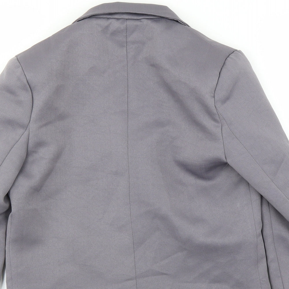 Preworn Womens Purple   Jacket Suit Jacket Size 8